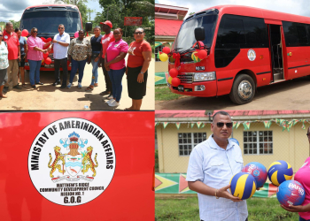 President Ali’s Commitment Fulfilled as Minister Croal Hands Over 32-Seater School Bus to Matthews Ridge